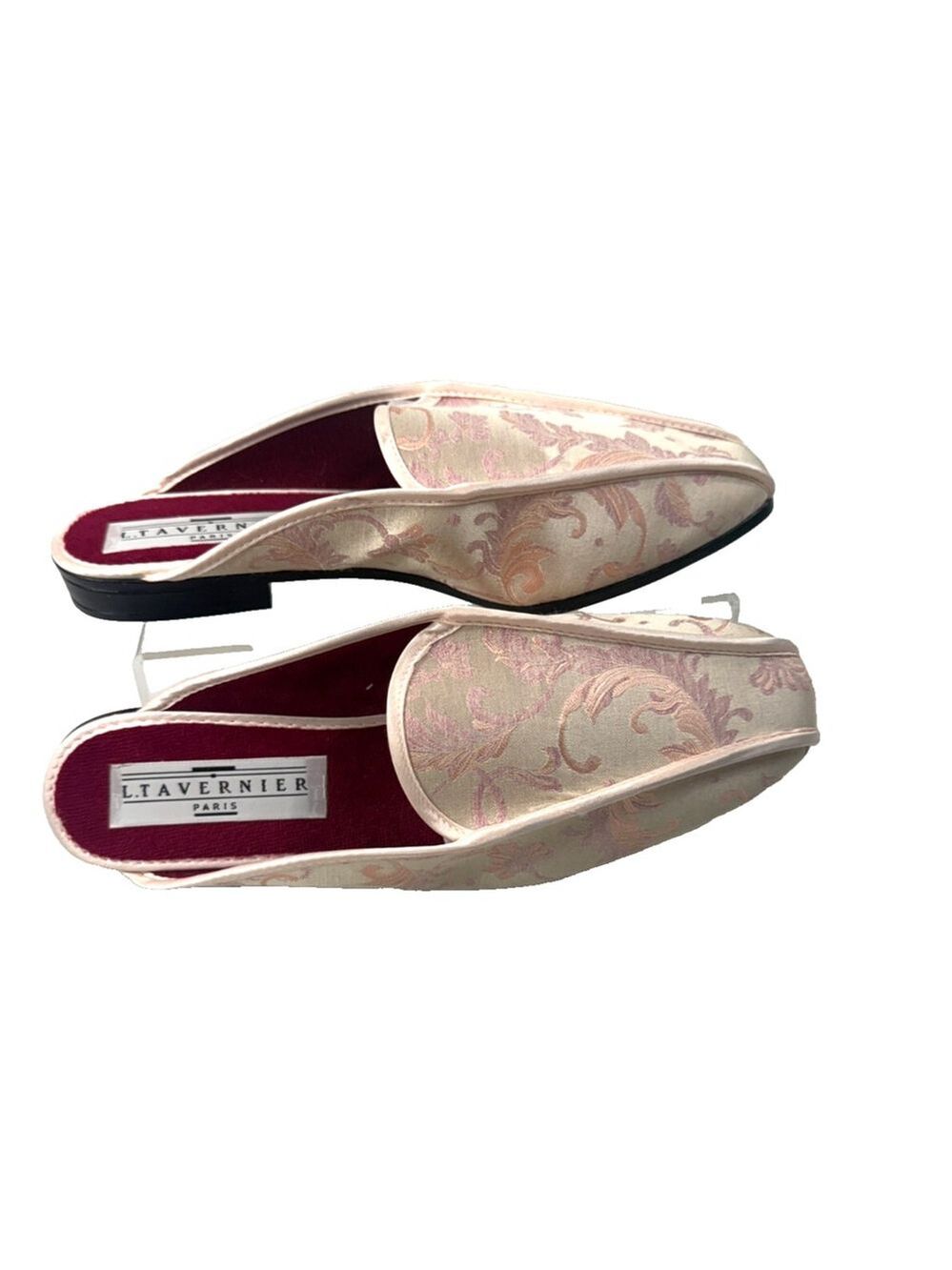 Laurence Tavernier LUXURY flats pink damask size 6